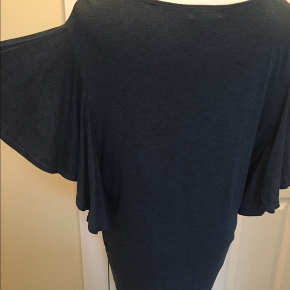 Max Studio Flutter Sleeve Top - Picture 2 of 7